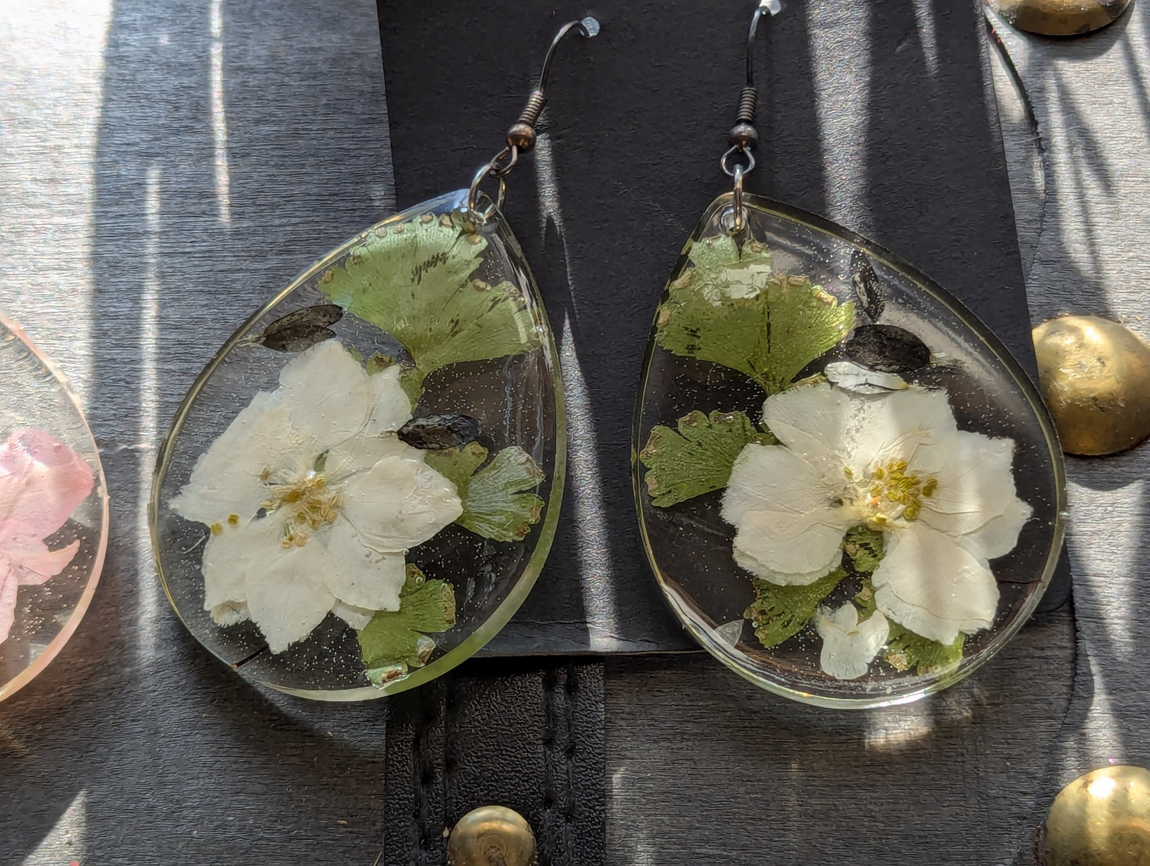 Flower earrings large