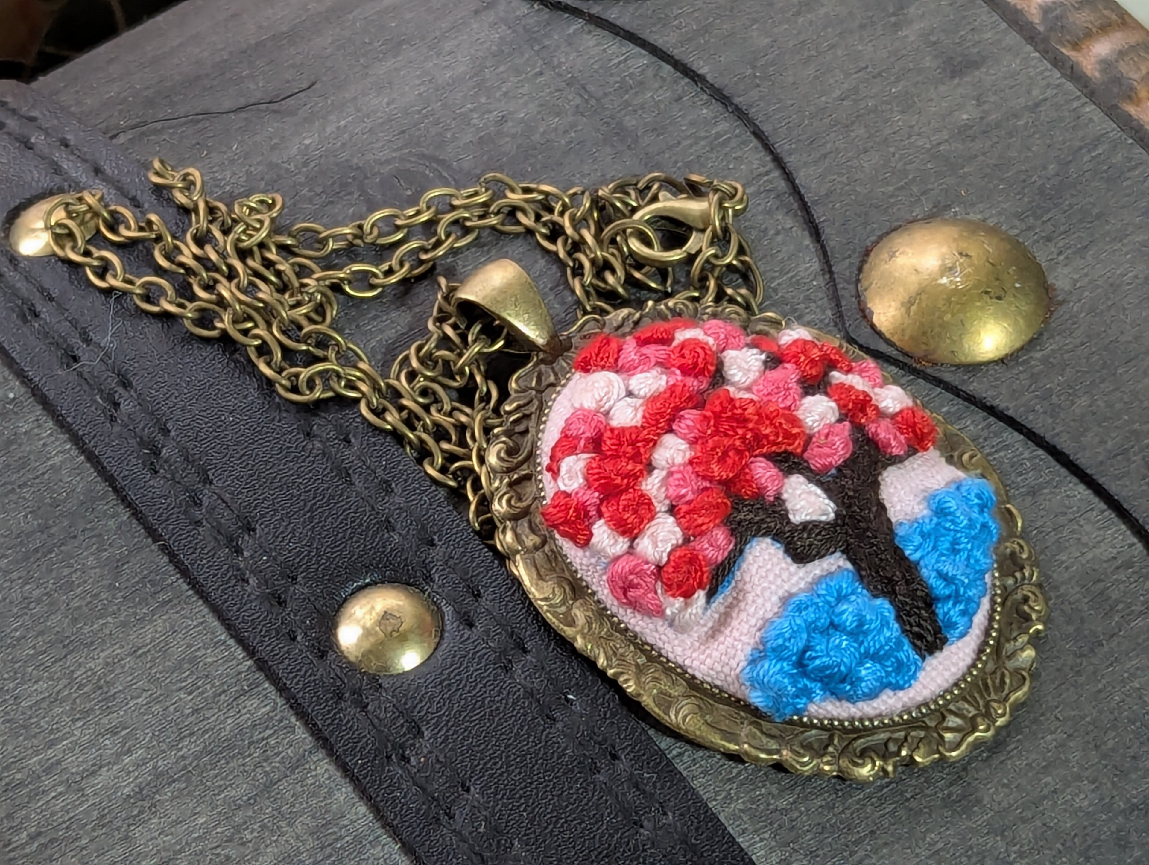 Embroidered Necklace