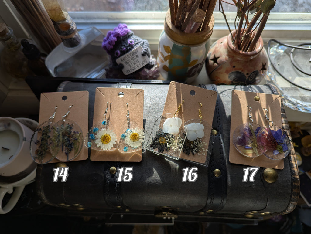 Flower earrings large