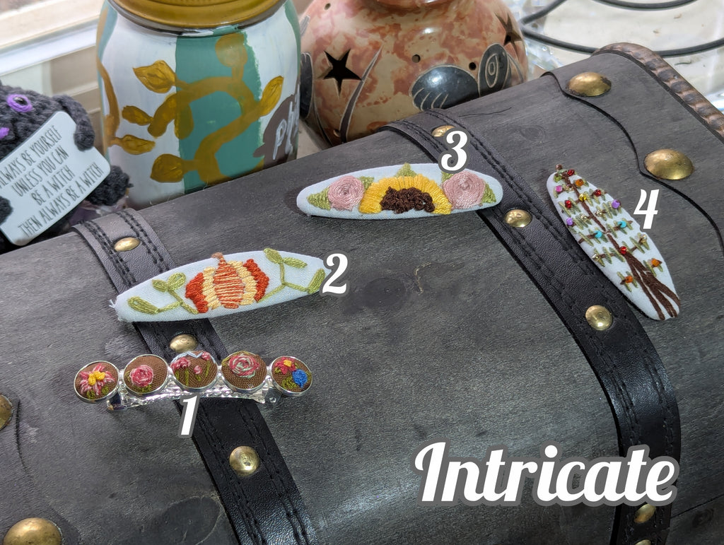 Embroidered Barrette