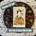 One-card tarot reading offering quick intuitive guidance, featuring a single tarot card drawn for clarity and spiritual insight.